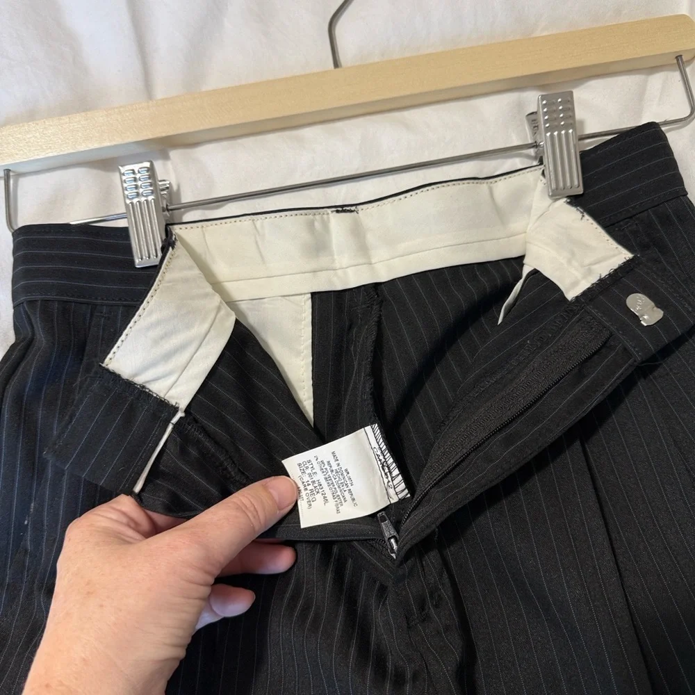 Boys Black Pinstripe Suit, Turquoise Shirt & Tie, Size 14 – Complete Set - Picture 4 of 13